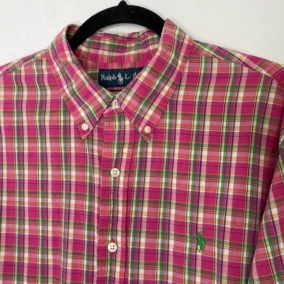 Ralph Lauren blue label colorful plaid buttons down shirt - Picture 2 of 9